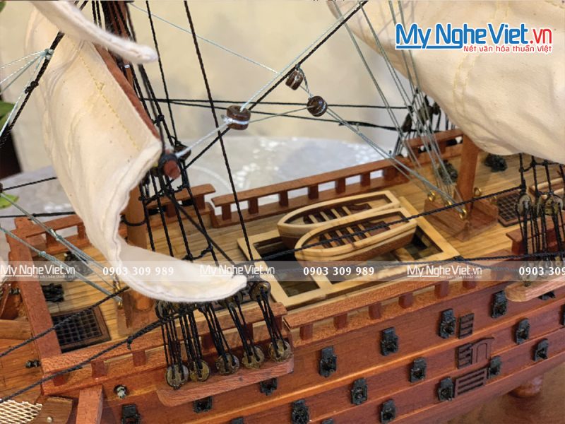 Mô Hình Tàu Thuyền Chiến Cổ HMS Victory (Thân 40) MNV-TB31/40 - Ảnh 4