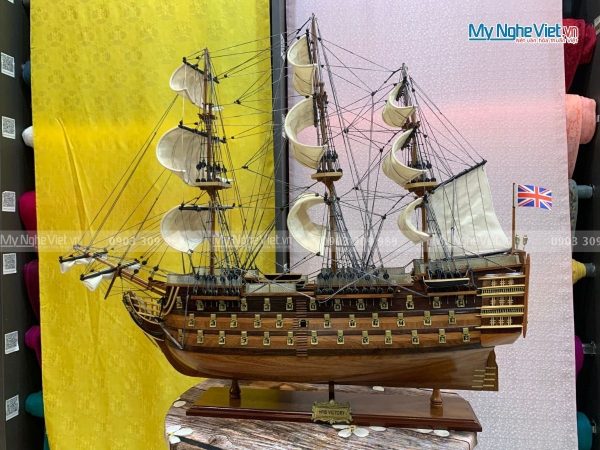 Mô Hình Tàu Thuyền Chiến Cổ HMS VICTORY (Thân 80cm)-MNV-TSHVI80W