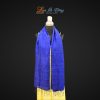 Khăn Lụa Trơn Màu Xanh Dương 100% silk