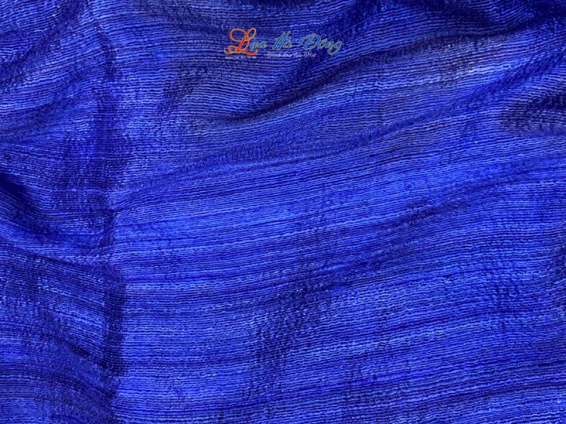 Khăn Lụa Trơn Màu Xanh Dương 100% silk
