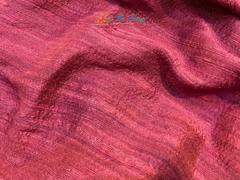 Khăn Lụa Trơn Màu Đỏ Ruby 100% silk