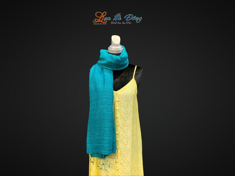 Khăn Lụa Trơn Màu Xanh Ngọc Bích 100% silk