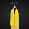 Khăn Lụa Trơn Màu Vàng 100% silk