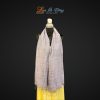Khăn Lụa Trơn Màu Xám Tiêu 100% silk