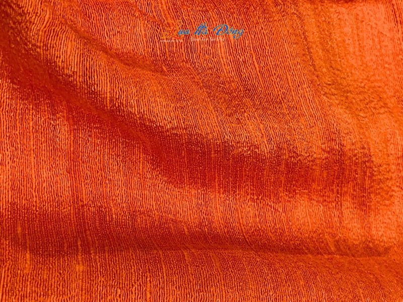 Khăn Lụa Trơn Màu Cam 100% silk