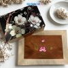 Hộp sơn mài cao cấp hoa phù dung và Bộ khăn trãi bàn