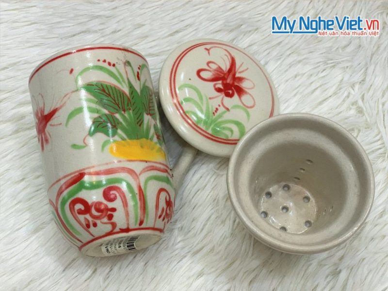 Combo Ly Lọc Trà Và Phin Cafe Vẽ Hình Lá Khoai Cao Cấp - Ảnh 2