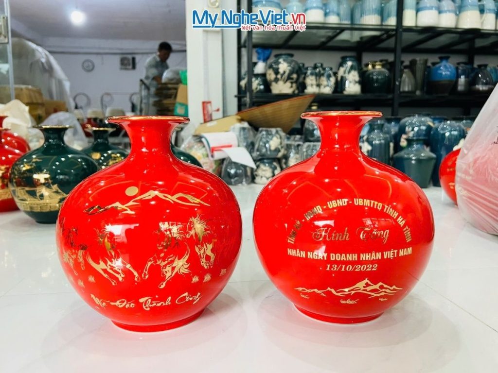 Bình Thu Tài Lộc Mã Đáo Thành Công In Logo