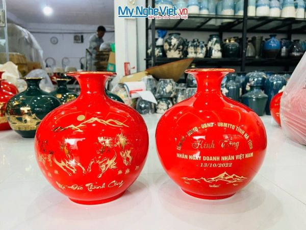 Bình Thu Tài Lộc Mã Đáo Thành Công In Logo