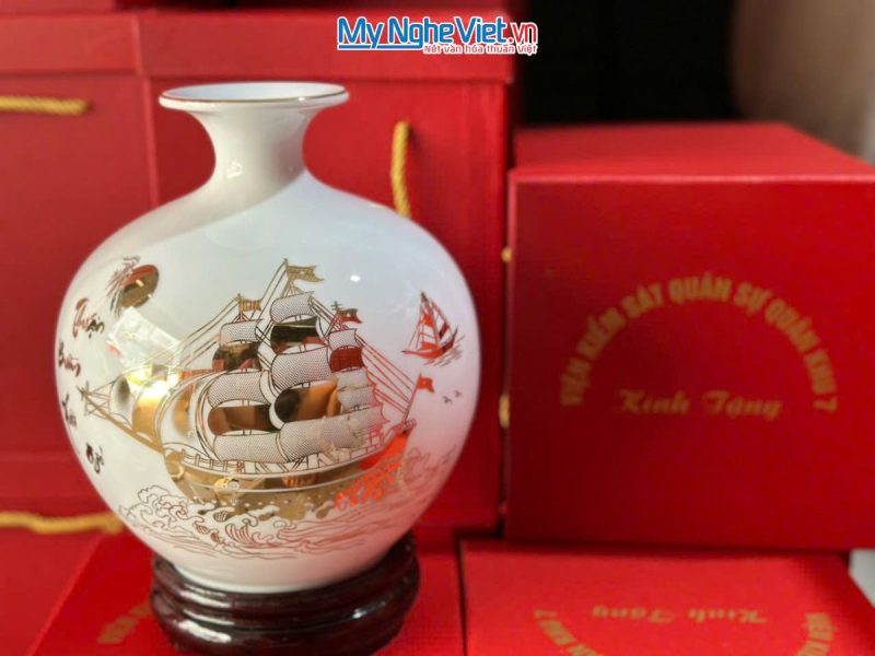 Bình Thu Tài Lộc Thuận Buồm Xuôi Gió In Logo - Ảnh 2