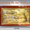 Tranh Đồng Mã Đáo thành công 90x170 khung vặn- Dát vàng 24k