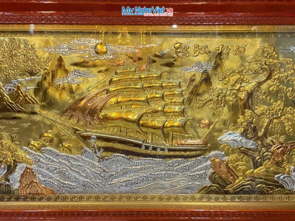 Tranh Đồng thuận buồm xuôi gió