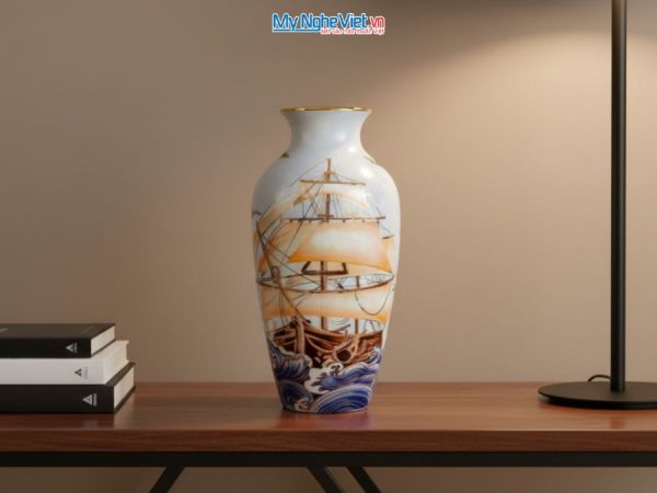 Bình Hoa Gốm Thuận Buồm Xuôi Gió