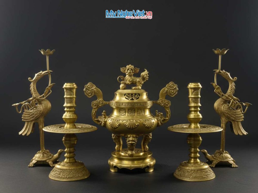 Bộ Ngũ Sự Vàng Đậm Hoa Sòi DD18/40NSR