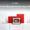 Tranh đại bàng dát vàng để bàn 24k