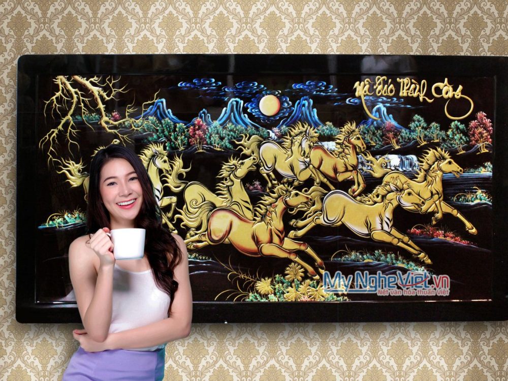 Tranh Sơn Mài Mã Đáo thành công