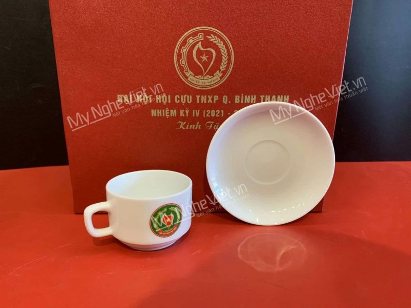 Bộ Bình Trà Dáng Hồng Kông In Logo - Ảnh 3