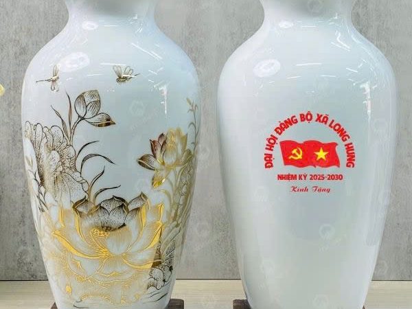 Bình Thu Tài Hút Lộc Hoa Sen