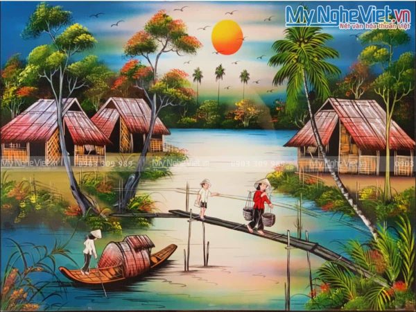 Tranh Đồng quê nhiều mẫu hàng cao cấp MNV-TSM46