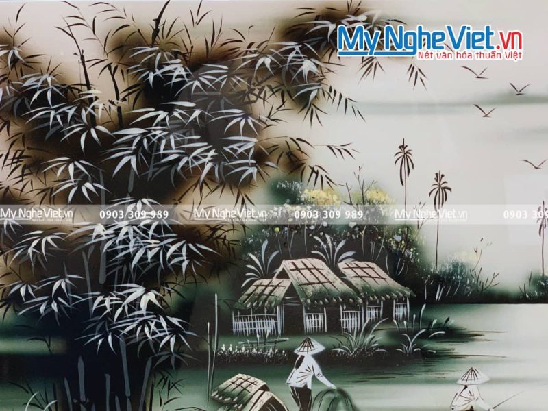 Tranh Đồng quê nhiều mẫu hàng cao cấp MNV-TSM46 - Ảnh 4