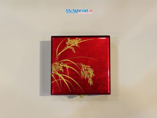 Hộp sơn mài trang sức vuông