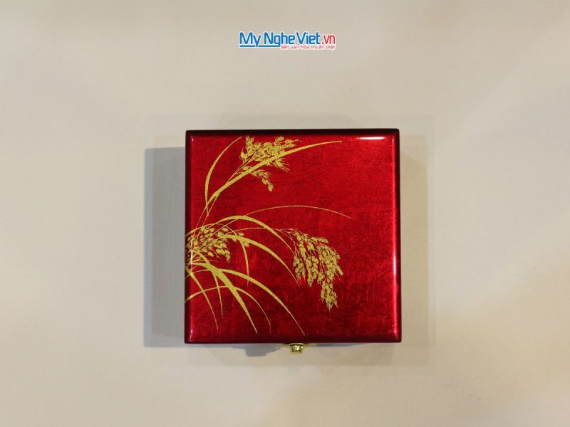 Hộp sơn mài trang sức vuông