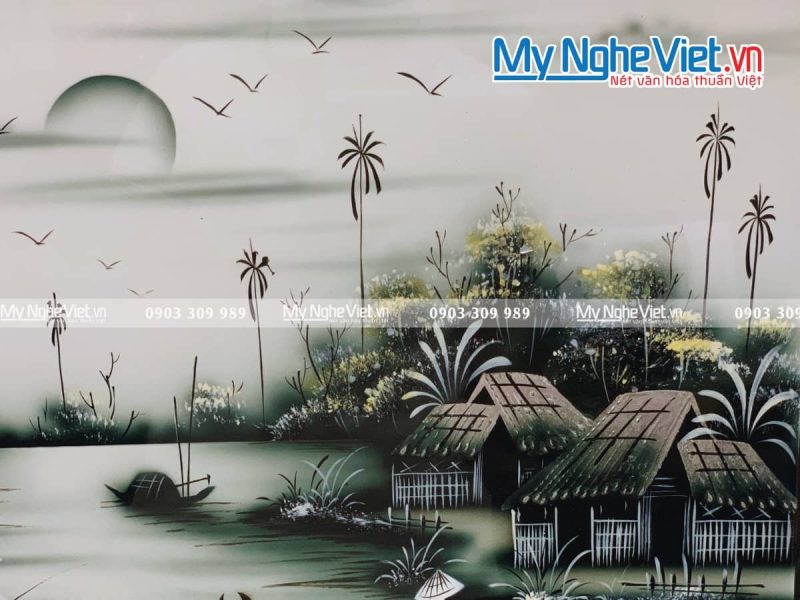 Tranh Đồng quê nhiều mẫu hàng cao cấp MNV-TSM46 - Ảnh 3