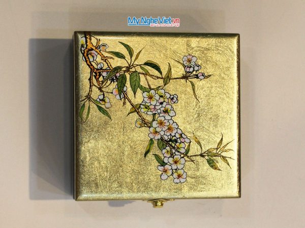 Hộp sơn mài trang sức vuông