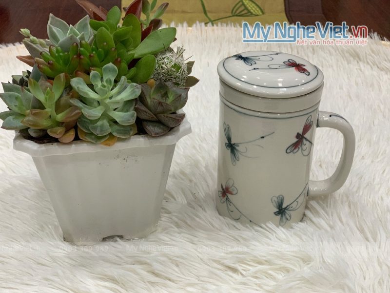 Ly lọc trà chuồn kim đen đỏ - Ảnh 2