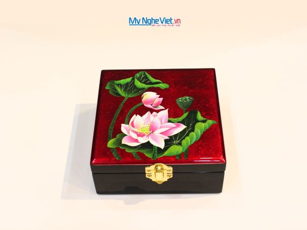 Hộp sơn mài trang sức vuông