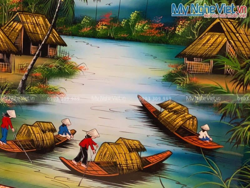 Tranh Đồng quê nhiều mẫu hàng cao cấp MNV-TSM46 - Ảnh 3
