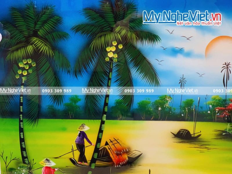Tranh Đồng quê nhiều mẫu hàng cao cấp MNV-TSM46 - Ảnh 3