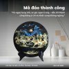 Tranh đĩa sơn mài mã đáo thành công đắp nổi