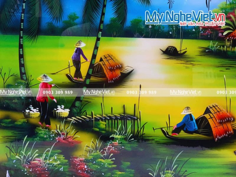 Tranh Đồng quê nhiều mẫu hàng cao cấp MNV-TSM46 - Ảnh 2