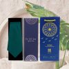 Cravat lụa trơn màu xanh lá đậm MNV-CRVPT85