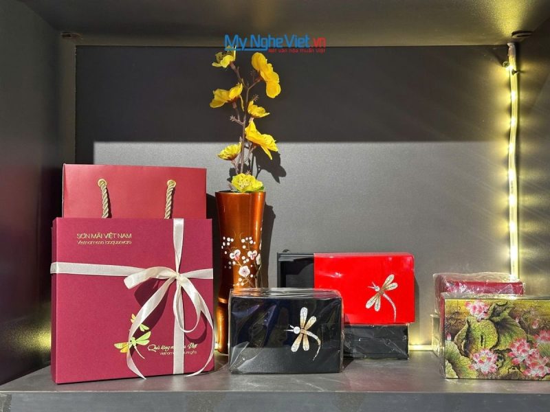 Hộp Đựng Namecard Sơn Mài – Quà Tặng Card Visit Sơn Mài đẹp