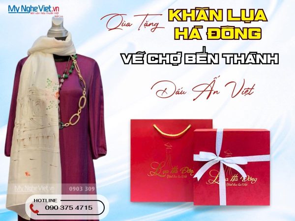 Khăn lụa Chợ Bến Thành