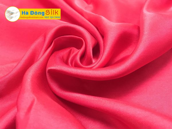 Bộ Áo Dài Cưới Lụa Hà Đông Satin Trơn Hồng (6m) MNV-LHD63-2
