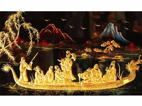 Tranh sơn mài Bát Tiên MNV-SMA267 (HÀNG ĐẶT)