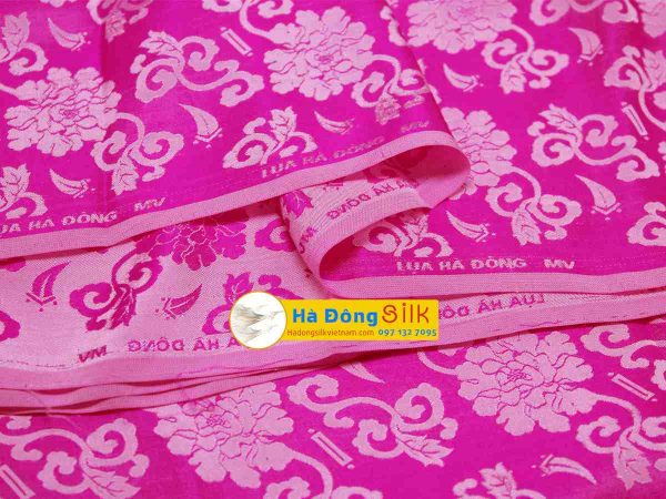 Áo Dài Lụa Hà Đông Màu Hồng ( Áo 3.7m) MNV-VLPT02/Áo