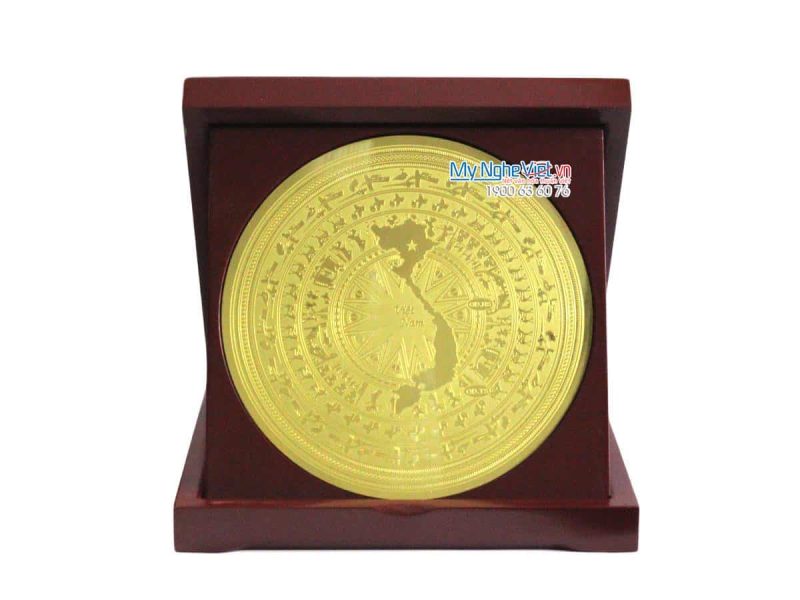 Đĩa đồng để bàn hình bản đồ Việt Nam MNV-DD03-19