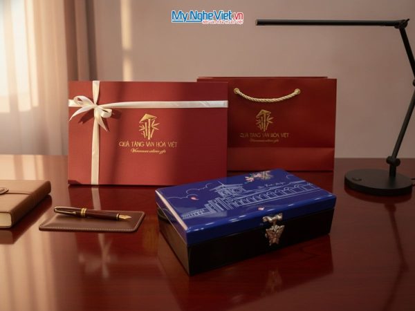 Hộp trang sức sơn mài cao cấp vẽ tay chợ Bến Thành