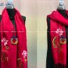 Khăn choàng cổ lụa Thêu Sen