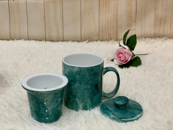 Ly Lọc Trà Gốm Vân Đá