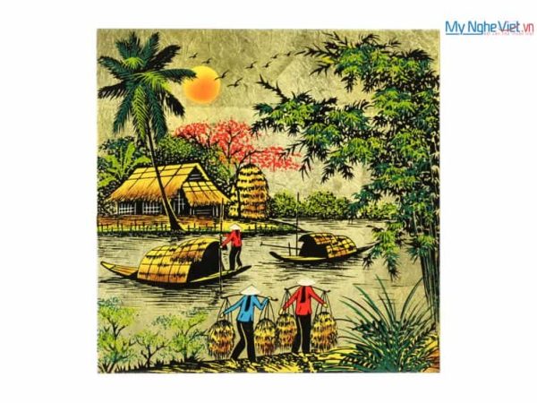Tranh sơn mài đồng quê TSM223-1