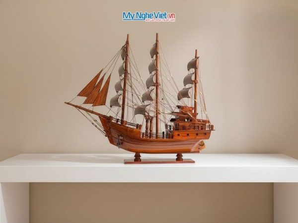 Mô Hình Thuyền Buồm Thái Lan Gỗ Cẩm Lai