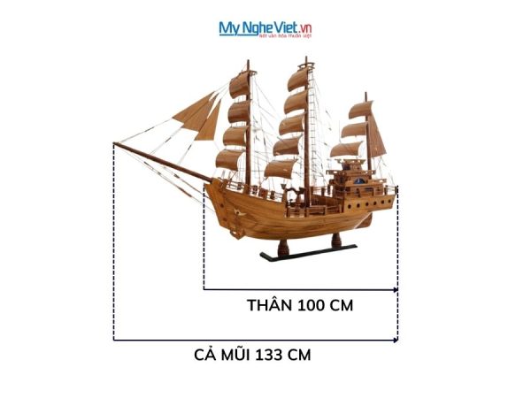 Mô hình tàu thuyền Thái Lan gỗ hương