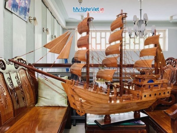 Mô hình tàu thuyền Thái Lan gỗ hương