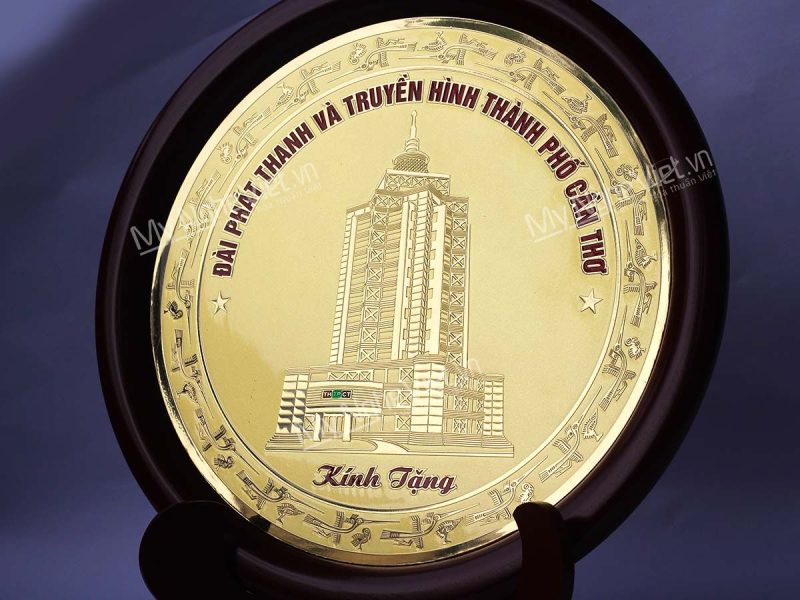 Tranh đĩa đồng kỷ niệm đài truyền hình Cần Thơ - Quà tặng thương hiệu - Ảnh 7