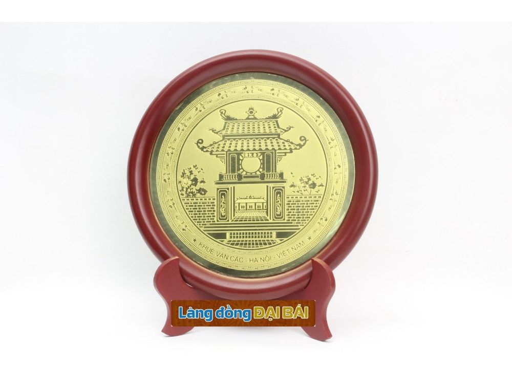 Đĩa đồng lưu niệm cảnh Khuê Văn Các